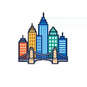 City and places vocabulary set