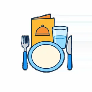 Restaurant and dining vocabulary set